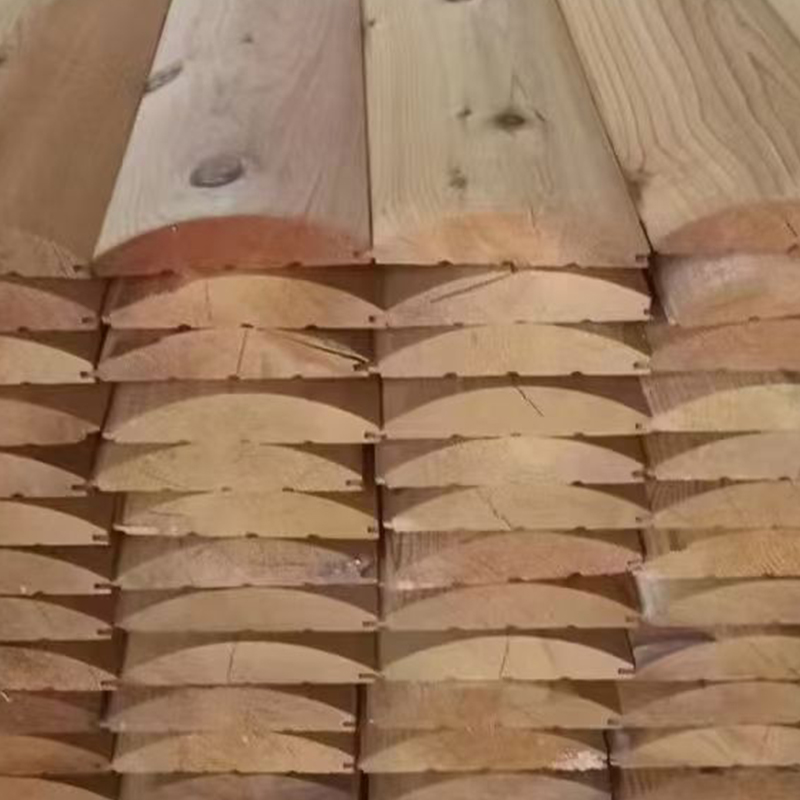 Douglas Fir D-Log Siding